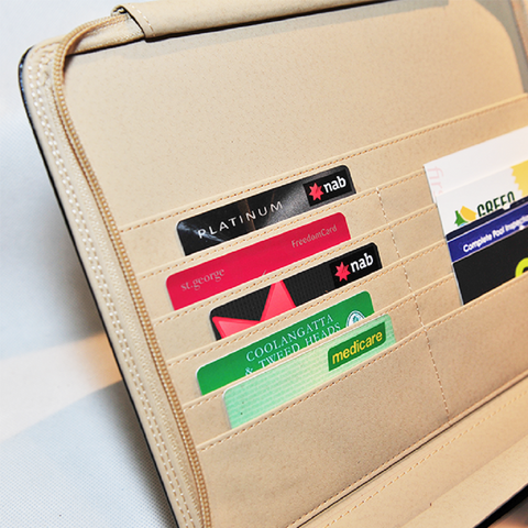 CEO Card Holder Zip Stand Case