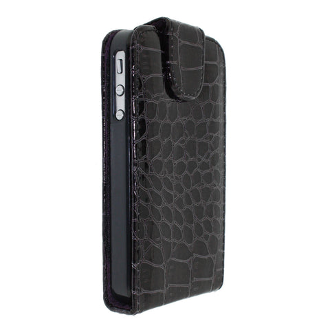 Crocodile Leather Flip Case for Iphone 4 4S