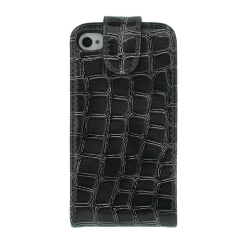 Crocodile Leather Flip Case for Iphone 4 4S