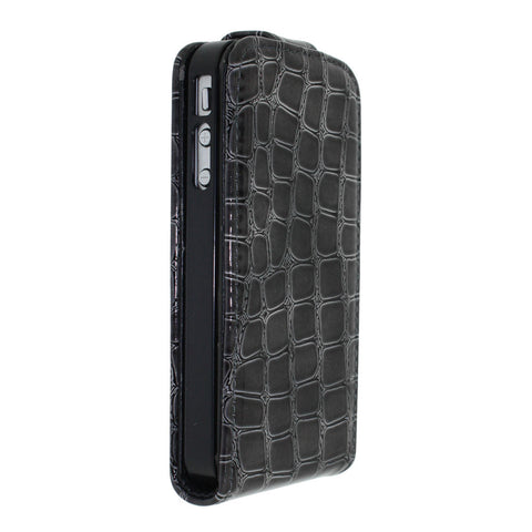 Crocodile Leather Flip Case for Iphone 4 4S