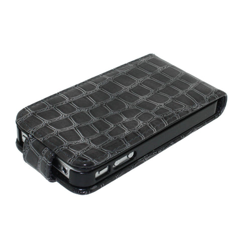 Crocodile Leather Flip Case for Iphone 4 4S