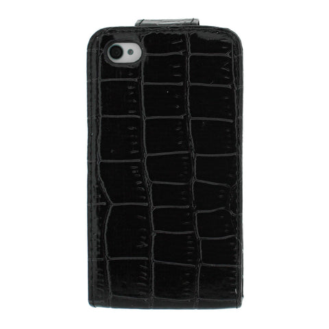 Crocodile Leather Flip Case for Iphone 4 4S