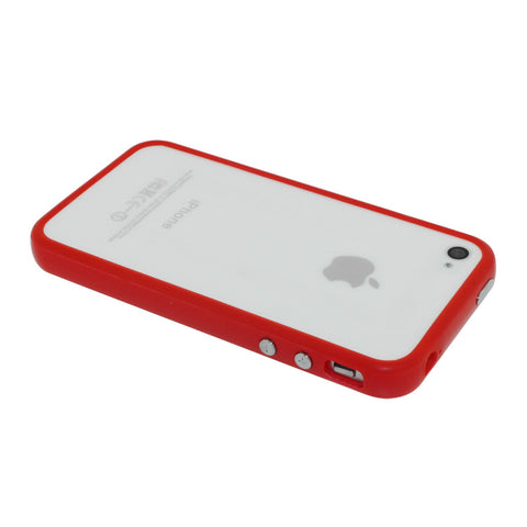 Slim Hard Matte Silicone TPU Bumper for iPhone 4 4S