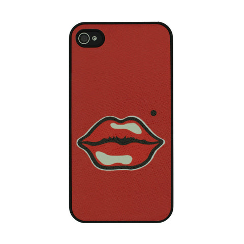 Red Kiss Lips Hard Case for iPhone 4 4S