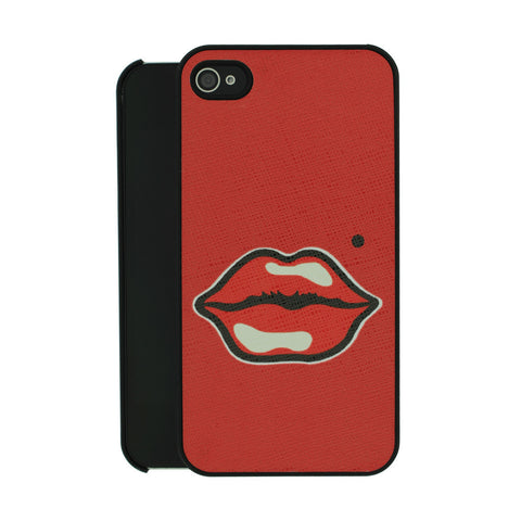 Red Kiss Lips Hard Case for iPhone 4 4S