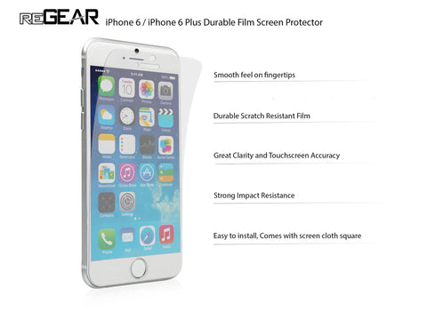Combo (Front and Back) Screen Protector for iPhone 6 - 3 Pack