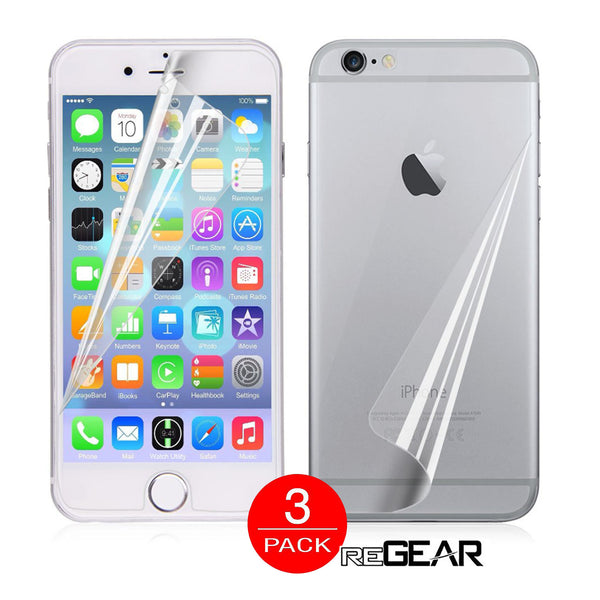 Combo (Front and Back) Screen Protector for iPhone 6 - 3 Pack