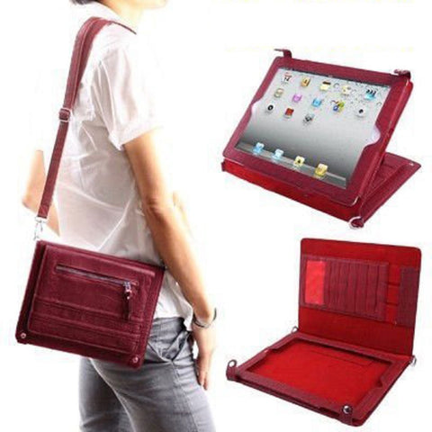 iPad Attache Leather Messenger Bag