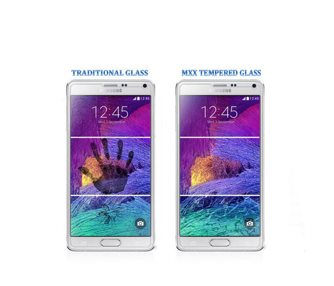 Galaxy Note 4 Tempered Glass Screen Protector - MXx® Ultra Slim Extra Smooth