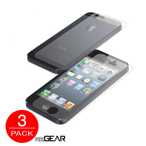 Combo (Front and Back) Screen Protector for iPhone 5/5S - 3 Pack