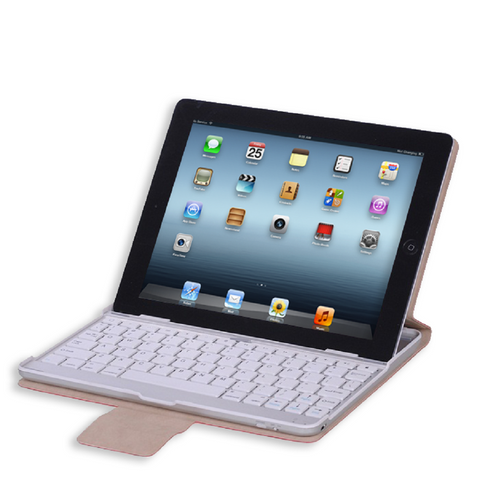 Slim Leather Bluetooth Keyboard Case